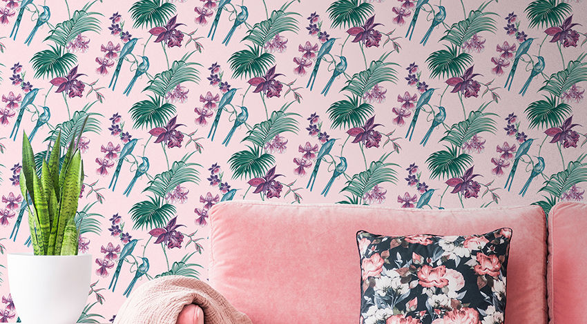 Feminine-Pink-Living-Room-Design