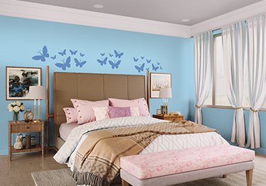 Beautiful Blue Bedroom Design