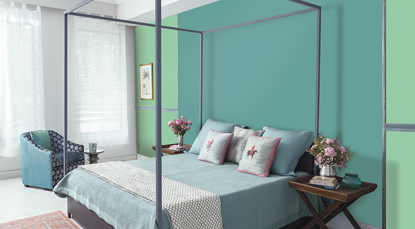 Matching-Two-colour-combination-Bedroom-Design