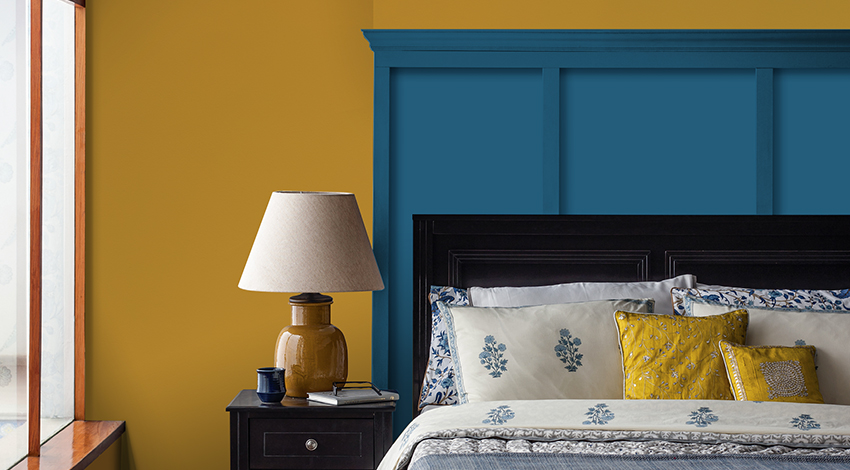 Two-colour-Combination-for-Small-Bedroom-Walls