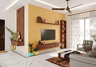 Bright and Sunny Living Room Design Idea
