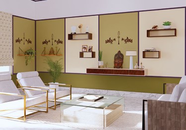 Classy-Living-Room-Idea-with-Lime-Green-Walls-m