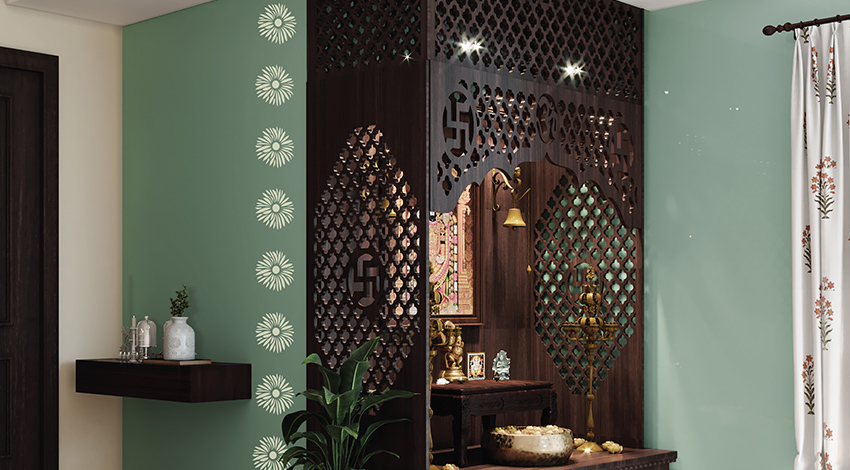Compact-&-Traditional-Pooja-Room-Design