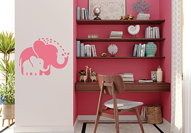 Gorgeous-Study-Room-Design-Idea-with-Pink-Accent-Wall-m