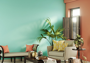 Wall Colour Combinations For Living Room - Asian Paints