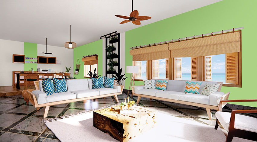 Modern-Green-Living-Room