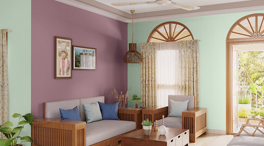 Pink-&-Green-Living-Room-Idea