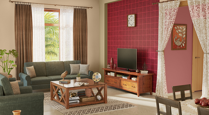 Pink-Living-Room-Design-with-L-shaped-Sofa