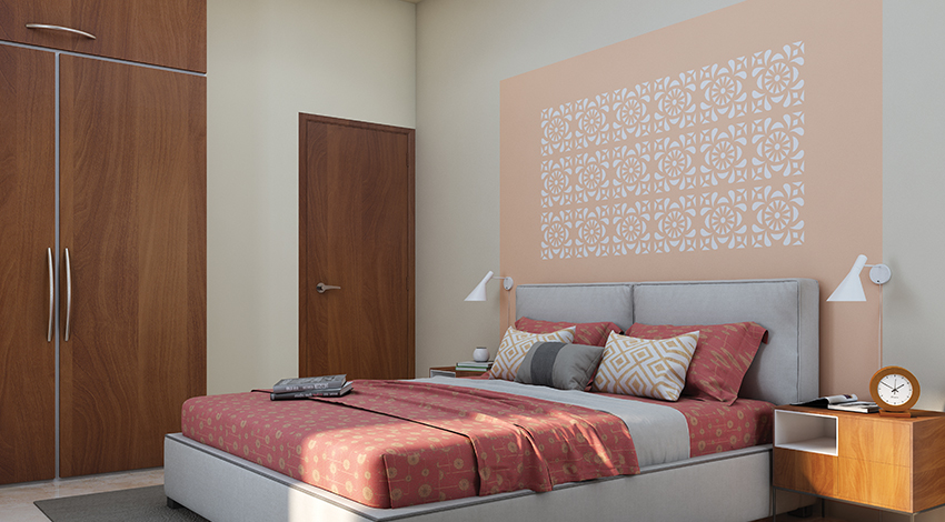 Simple-Master-Bedroom-Idea-in-Cream-Colour