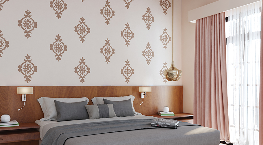 Traditional-Bedroom-Wall-Pattern-Ideas