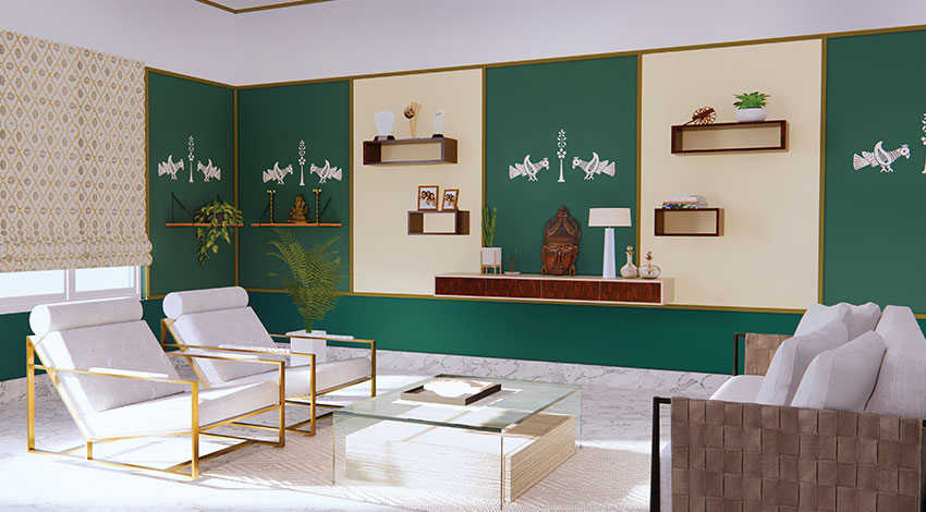 Trendy-Green-Living-Room-Design