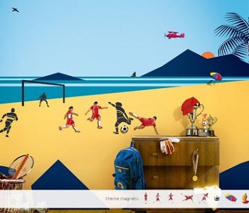 Magneeto Theme for Kids Wall - Asian Paints