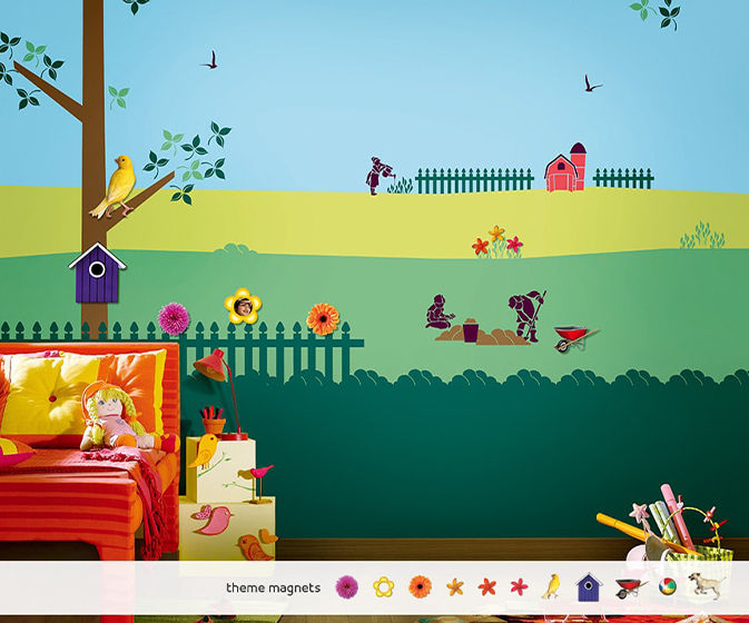 Backyard Story Kids Wall Theme - Asian Paints