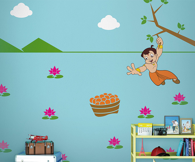 Quest for Laddoos Kids Wall Theme - Asian Paints
