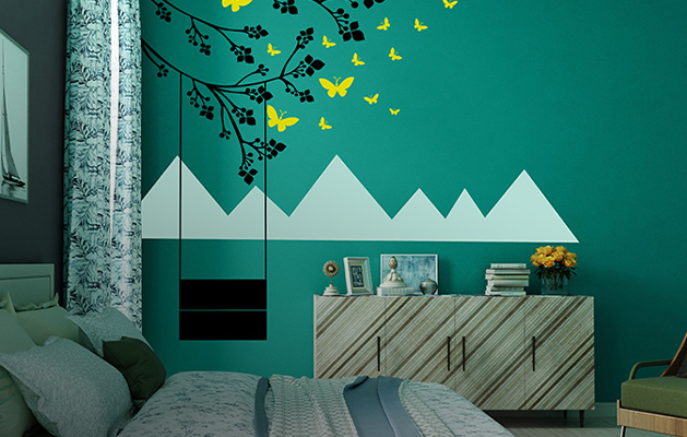 Paper Living Room Textured Wallpaper