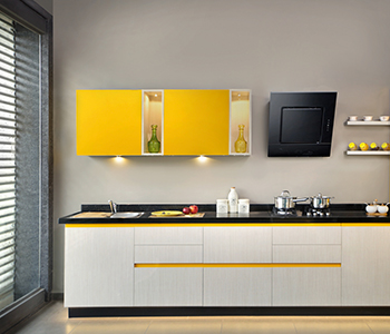 White and Yellow Kitchen Ideas - Asian Paints