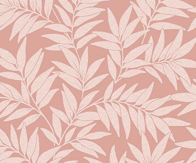 Tropical Leaf Wallpaper Palm Leaf Green Pink Teal AS Creations Jungle