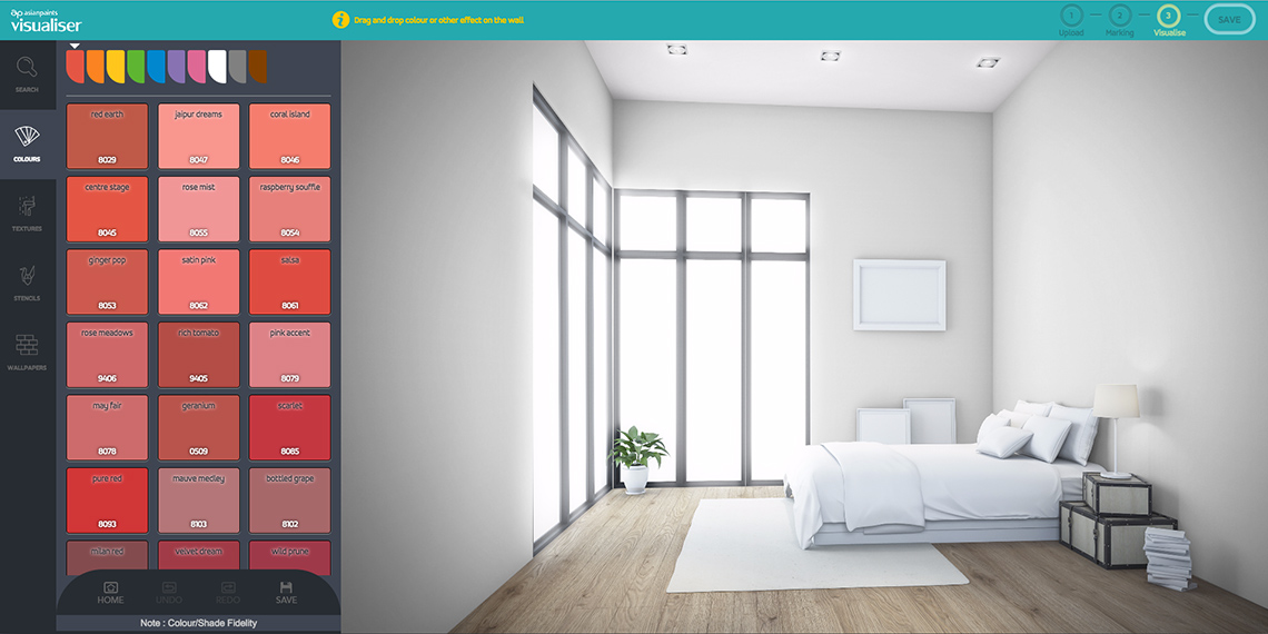 Home Paint Colour Selection Tool Visualizer Asian Paints - Try Paint Colors In Room
