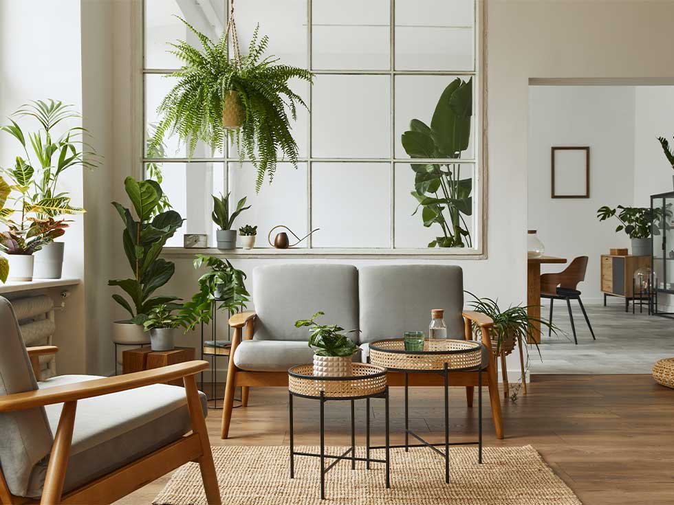Indoor plant for living room design - Beautiful Homes