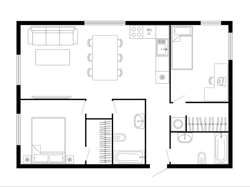 Raw floor plan ideas for your home interiors - Beautiful Homes