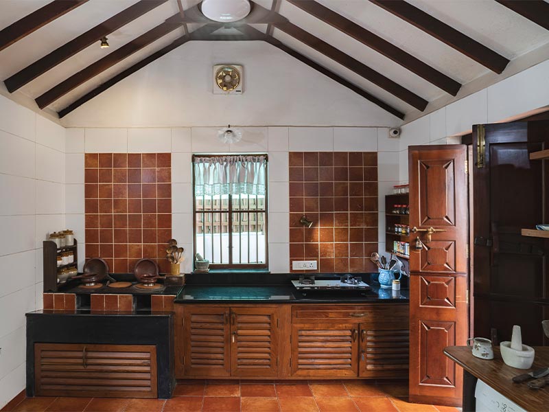 Indian kitchen design with terracotta tiles - Beautiful Homes
