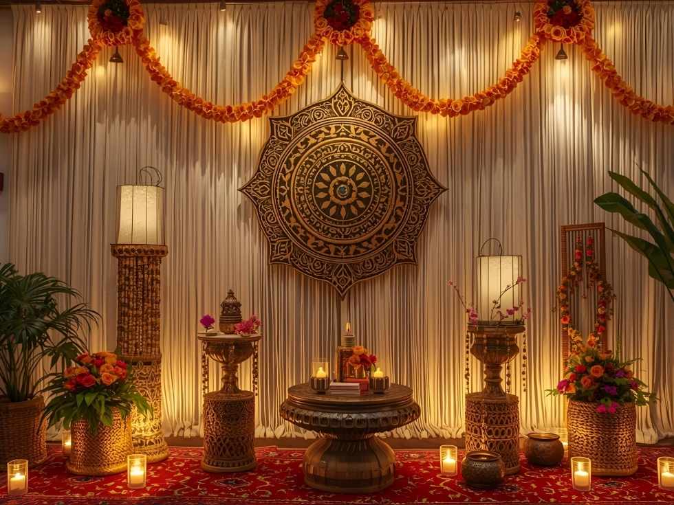 Simple door navratri decoration - Beautiful Homes