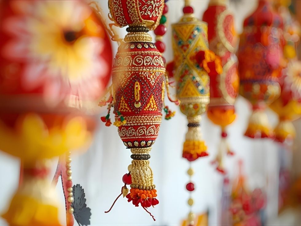 Simple DIY navratri decoration - Beautiful Homes