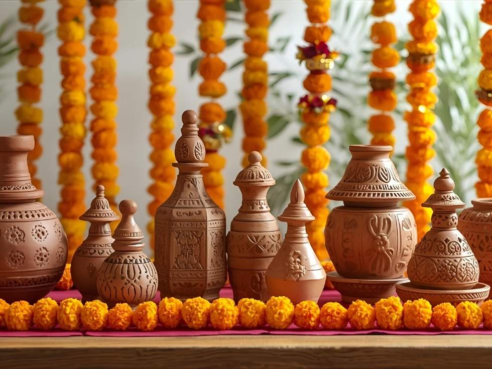 Simple themes for navratri decoration - Beautiful Homes
