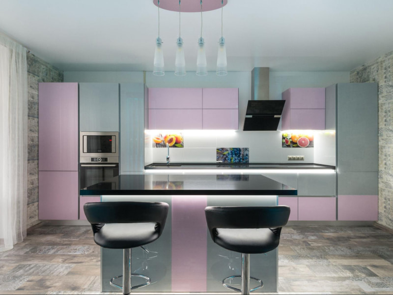 Soft pink kitchen colour as per vastu for your kitchen design - Beautiful Homes