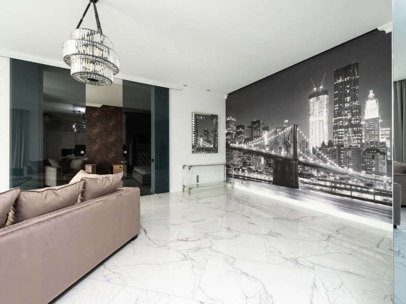 Wall murals for living room - Beautiful Homes