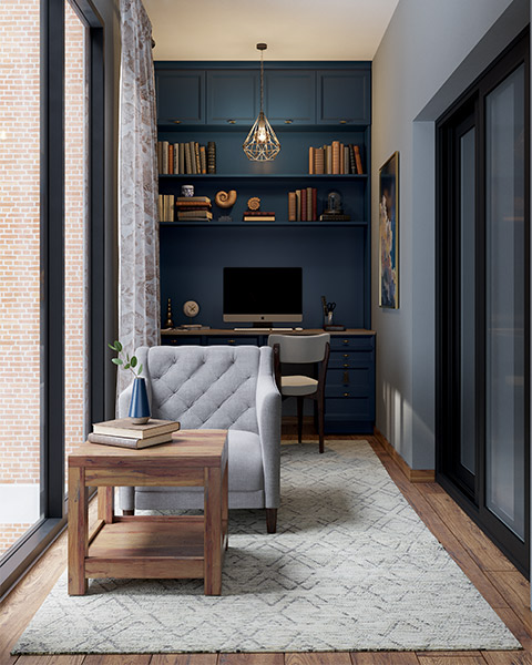 Customized fitted furniture for study room - Beautiful Homes