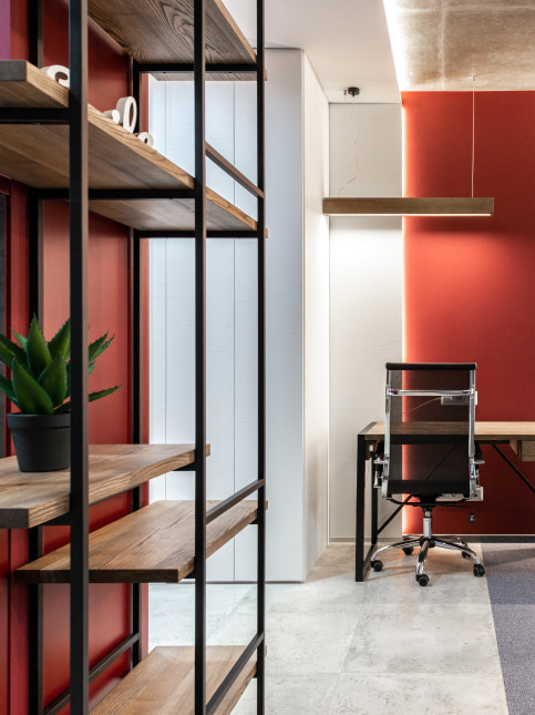 Best colour for office walls with floating shelves - Beautiful Homes