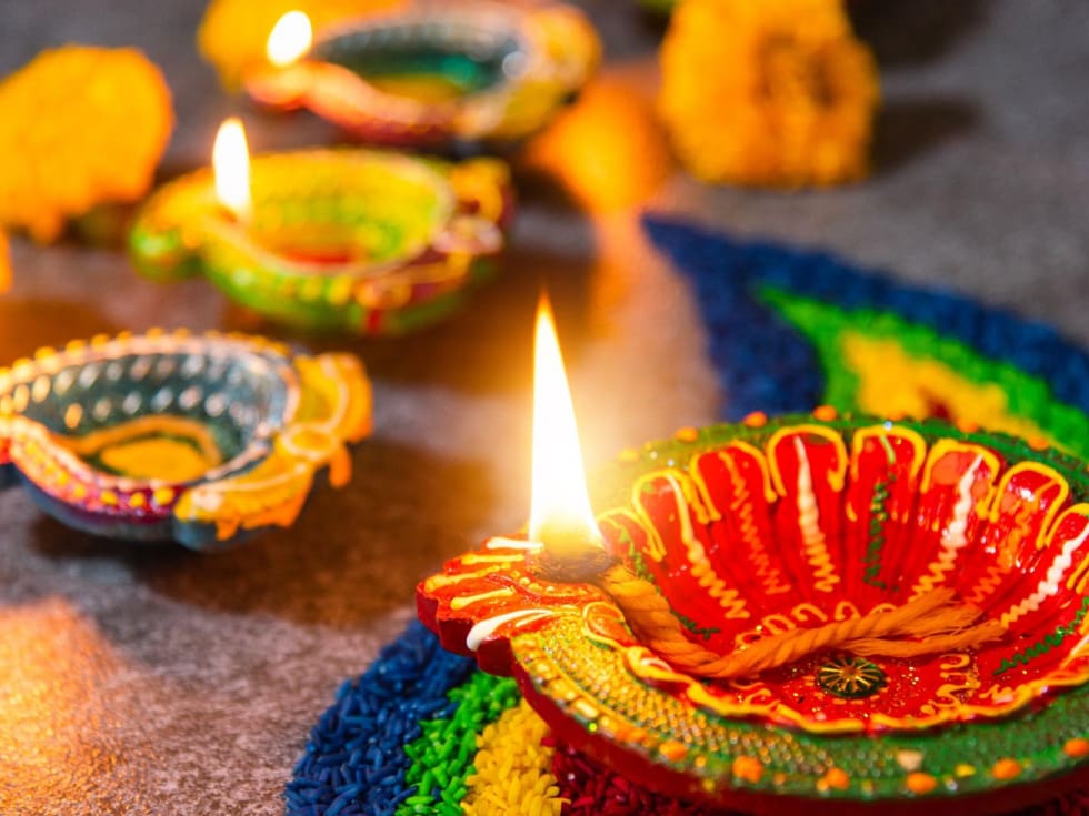 5 easy DIY Diwali Diya Decoration ideas in 10 mins! Creative Diya  Decoration Ideas For Diwali | 5 Diya Decoration ideas that will brighten up  this Diwali. DIY Diwali Diya Decoration ideas