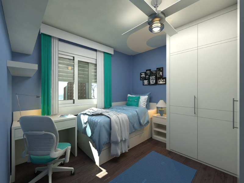 Blue spare bedroom colour ideas - Beautiful Homes