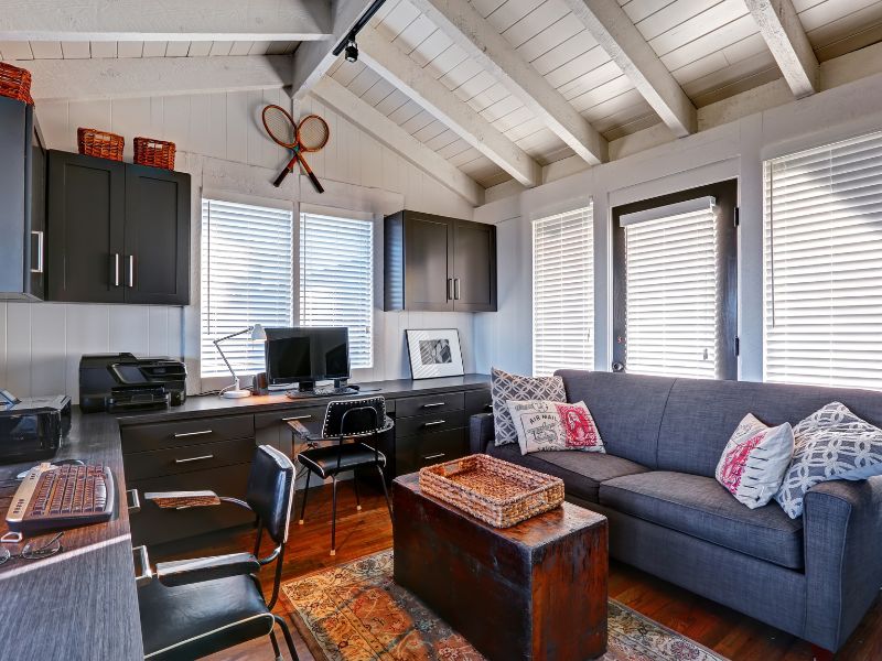 Home office wooden ceiling design ideas for your home - Beautiful Homes