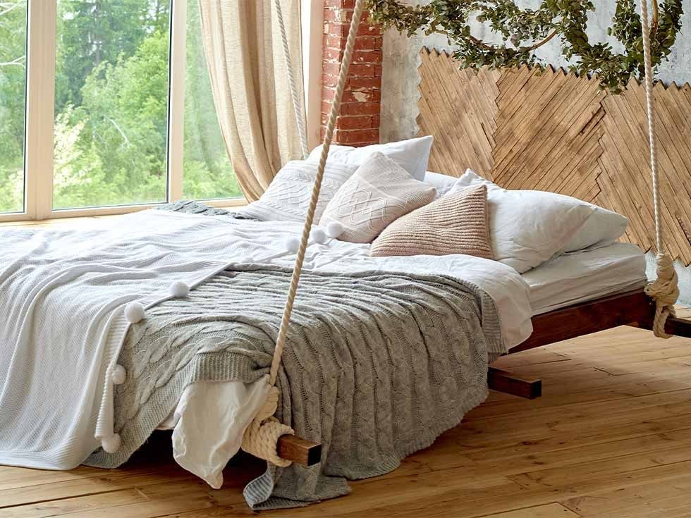 Swing bed for bedroom outlet