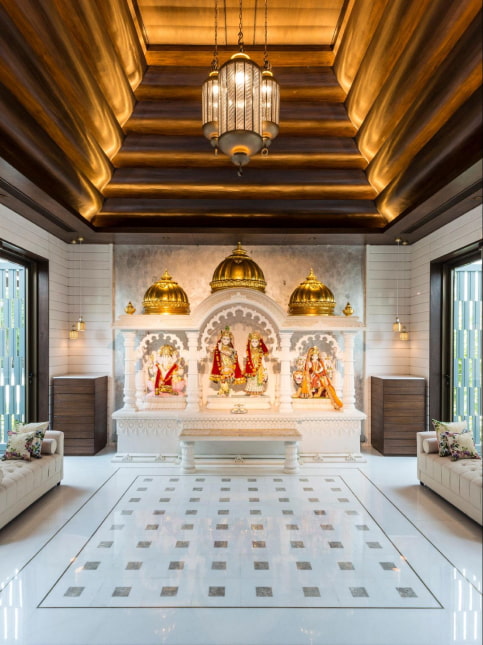Stone acrylic material for your home mandir design - Beautiful Homes