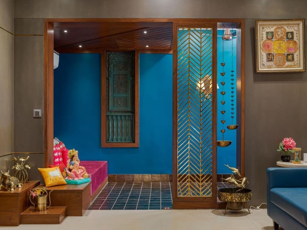 Wooden material for your pooja room design - Beautiful Homes