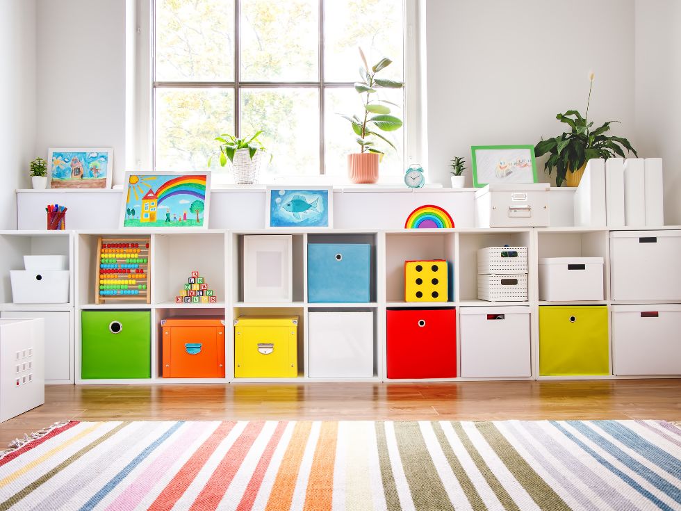 Toy storage ideas with storage box organization - Beautiful Homes