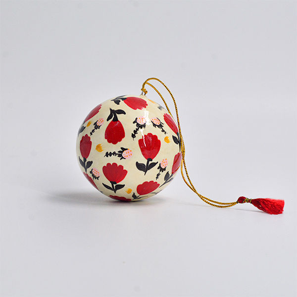 Paper Mache Xmas ball