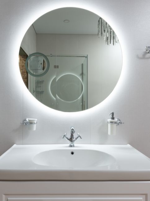 Sleek & posh bathroom mirror with lights for your house - Beautiful Homes