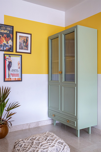 pastel green almirah