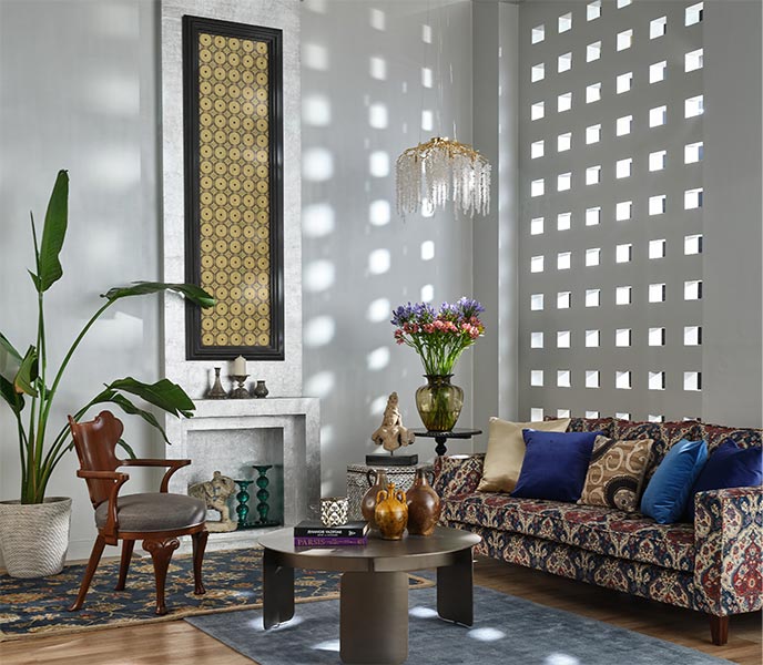 Stylish and Relaxing Space with Jali Design - Beautiful Homes