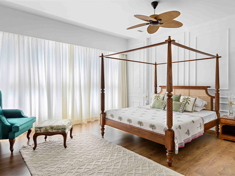 European inspired mouldings in master bedroom - Beautiful Homes