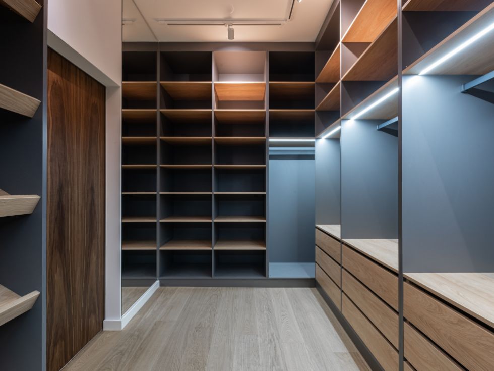 Modern Two-Colour Combination of Wardrobe Design - Beautiful Homes