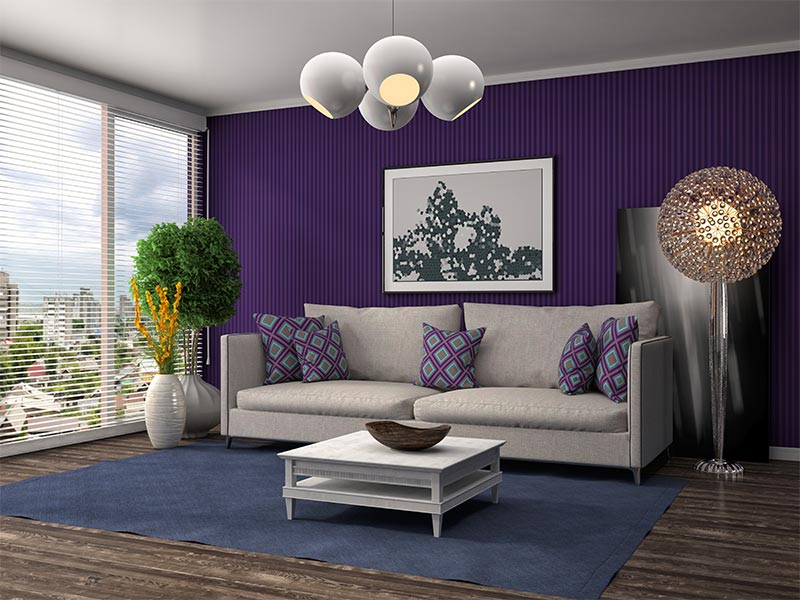 Two Colour Combinations For Living Room