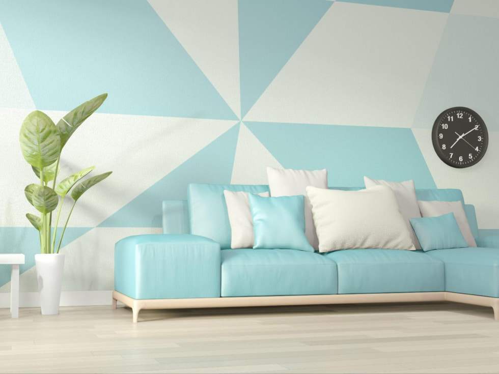 Multi colour wall paint - Beautiful Homes