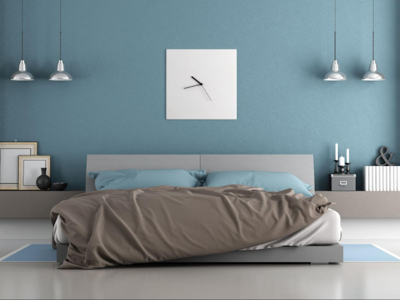 Best two-colour combination for bedroom walls - Beautiful Homes