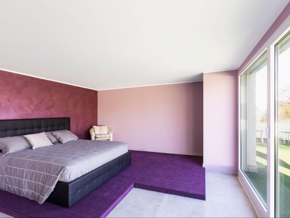 Beautiful two-colour combination for bedroom walls - Beautiful Homes