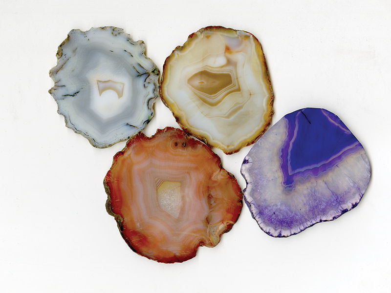 Agate—A semiprecious form of quartz, agate emulates the layers of turkey tail mushrooms – Beautiful Homes